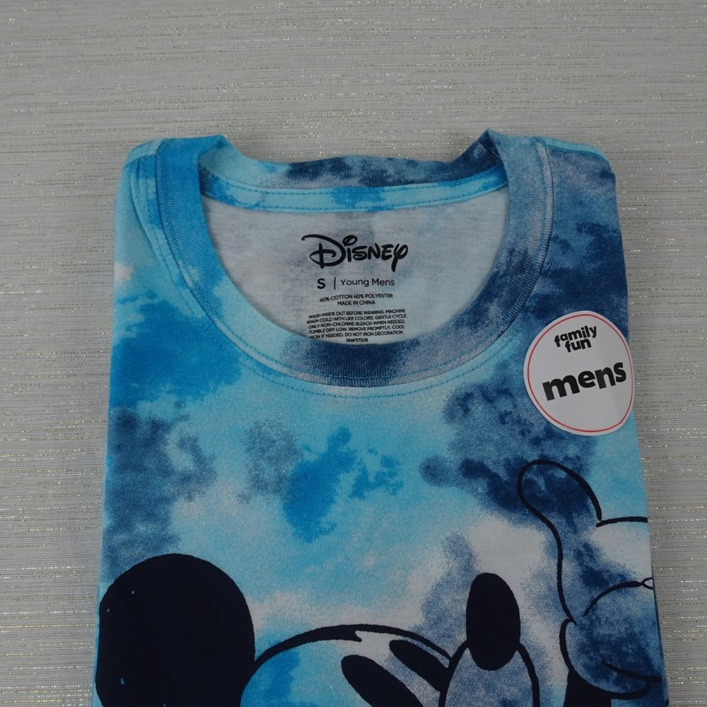 NWT Mickey Mouse Men's Tie Dye Graphic T Shirt - Picture 8 of 10